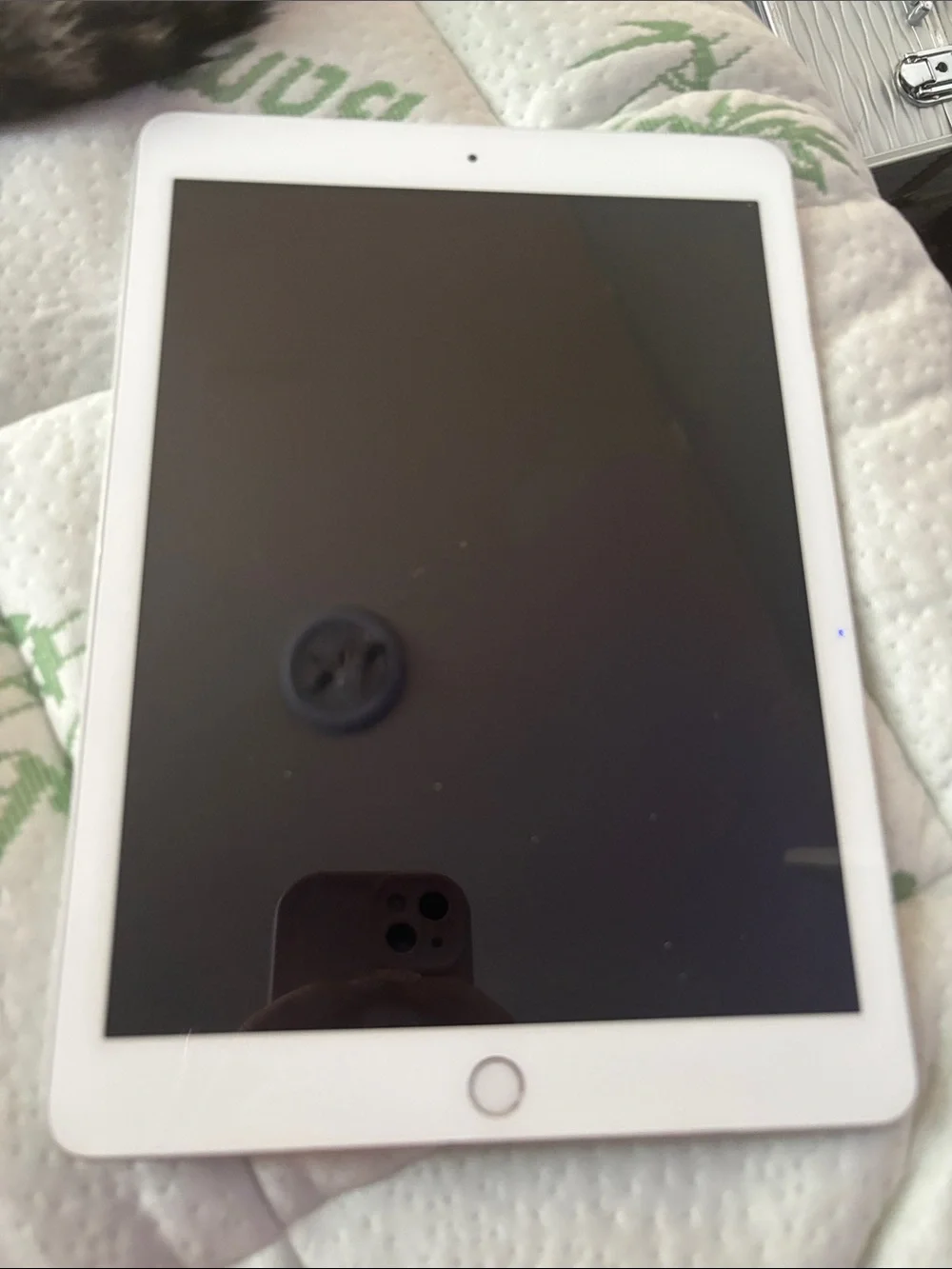 Apple White Tablet with Touch Home Button